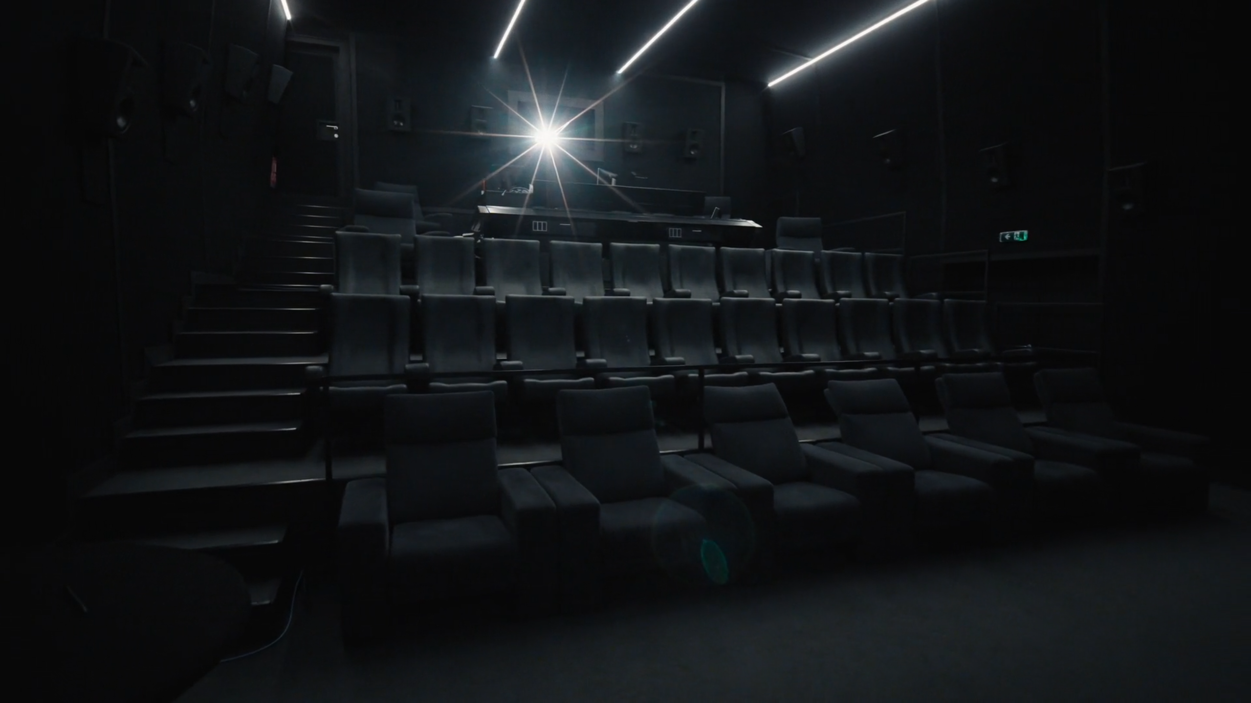 Our in-house cinetheater used for DCP validation before theatrical release